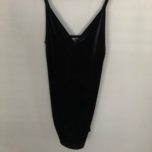 Dark Green Velvet Dress